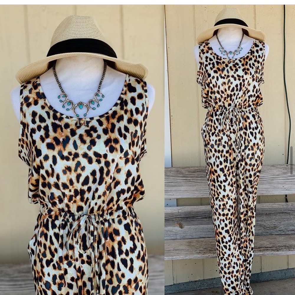 Animal Print Jumpsuit